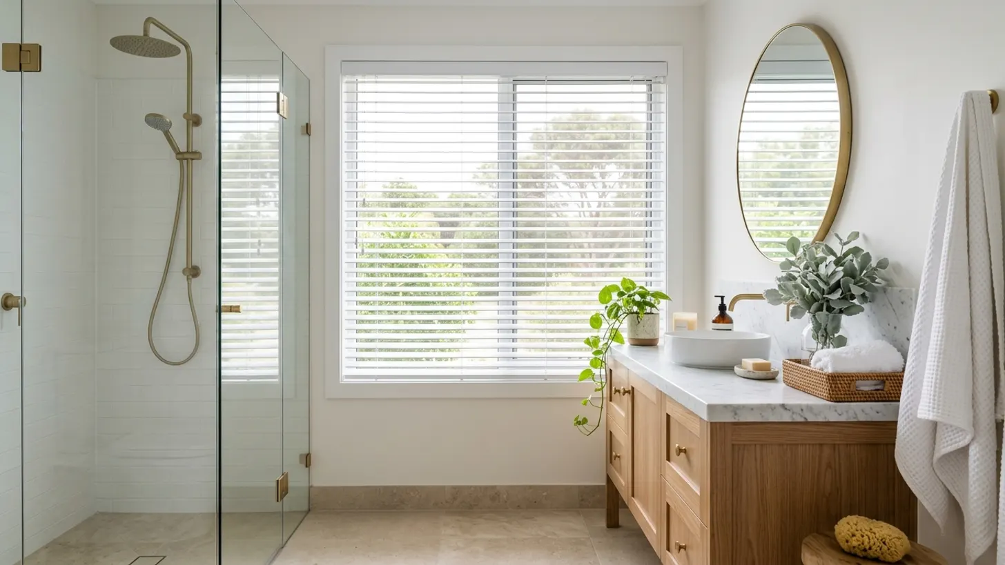 Bathroom blinds Australia moisture resistant: what actually lasts — LuxeShutters