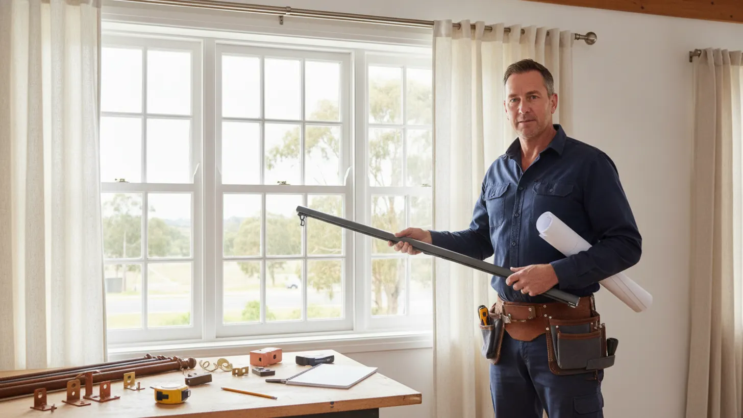 Curtain rods Australia: hardware and track guide for NSW windows, LuxeShutters