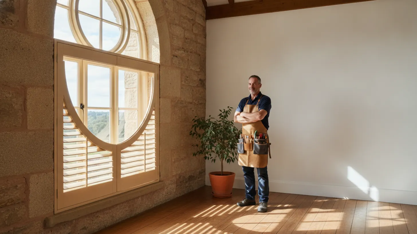 Custom shaped shutters Australia: unusual NSW window solutions, LuxeShutters