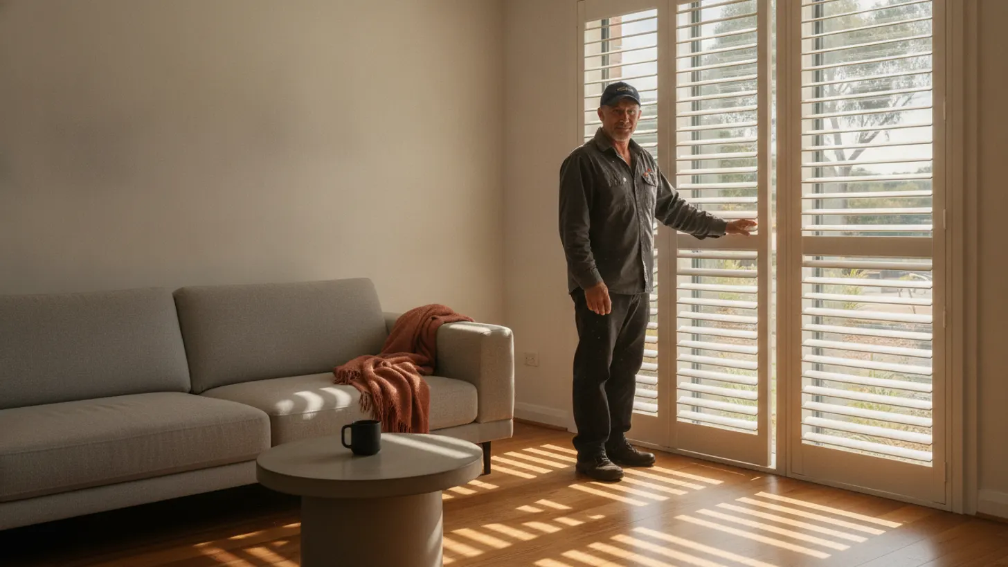 Living room shutters Australia: control glare, privacy and daylight, LuxeShutters