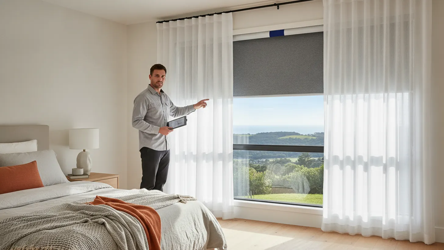 Master bedroom window treatments Australia: privacy and light in NSW, LuxeShutters