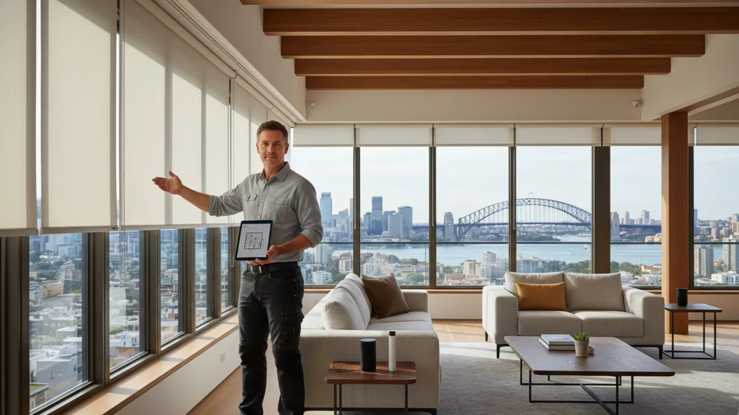 Motorised blinds Australia: Smart home integration guide for 2026 — LuxeShutters