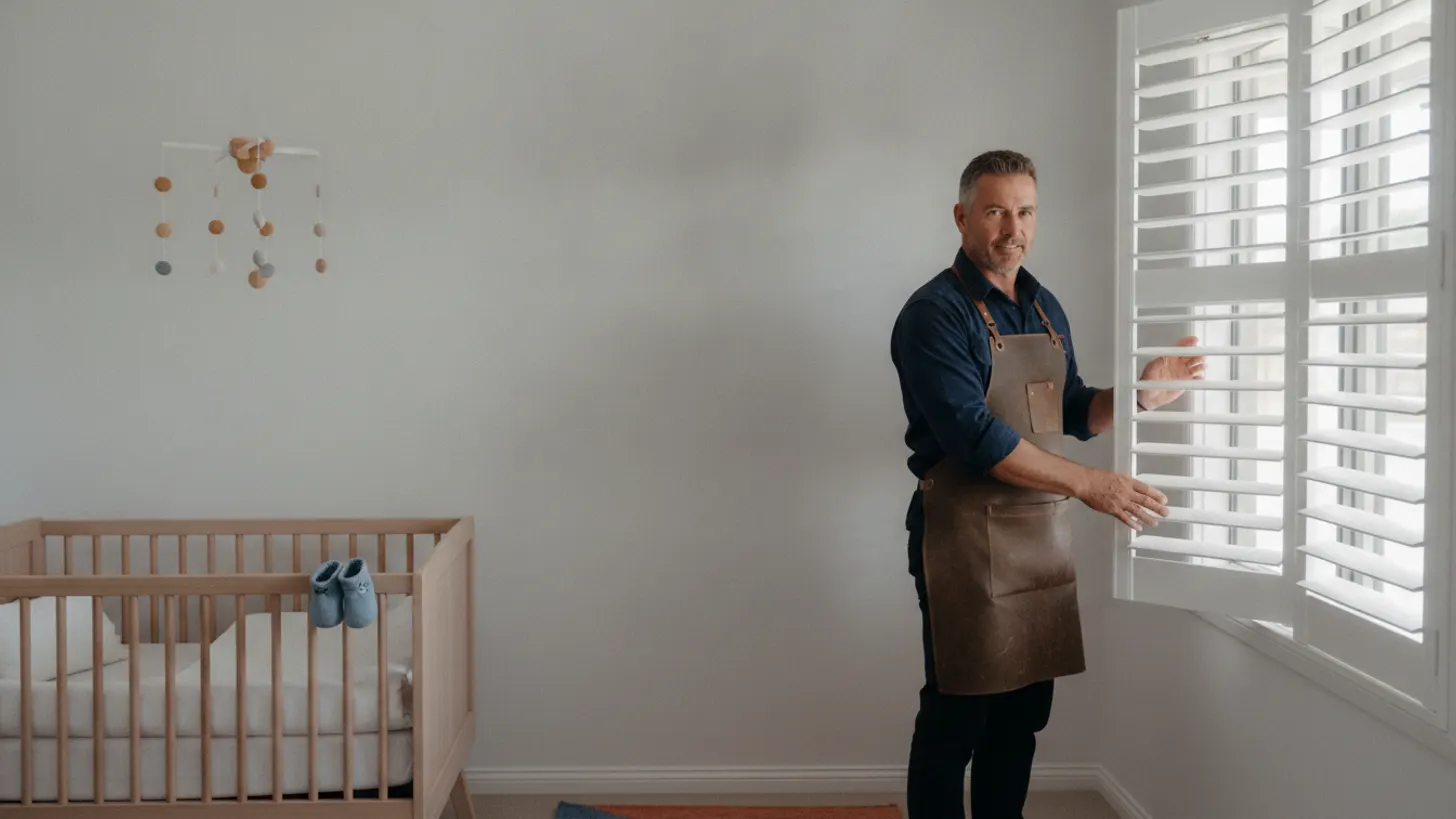 Nursery plantation shutters Australia: safer sleep spaces in NSW, LuxeShutters