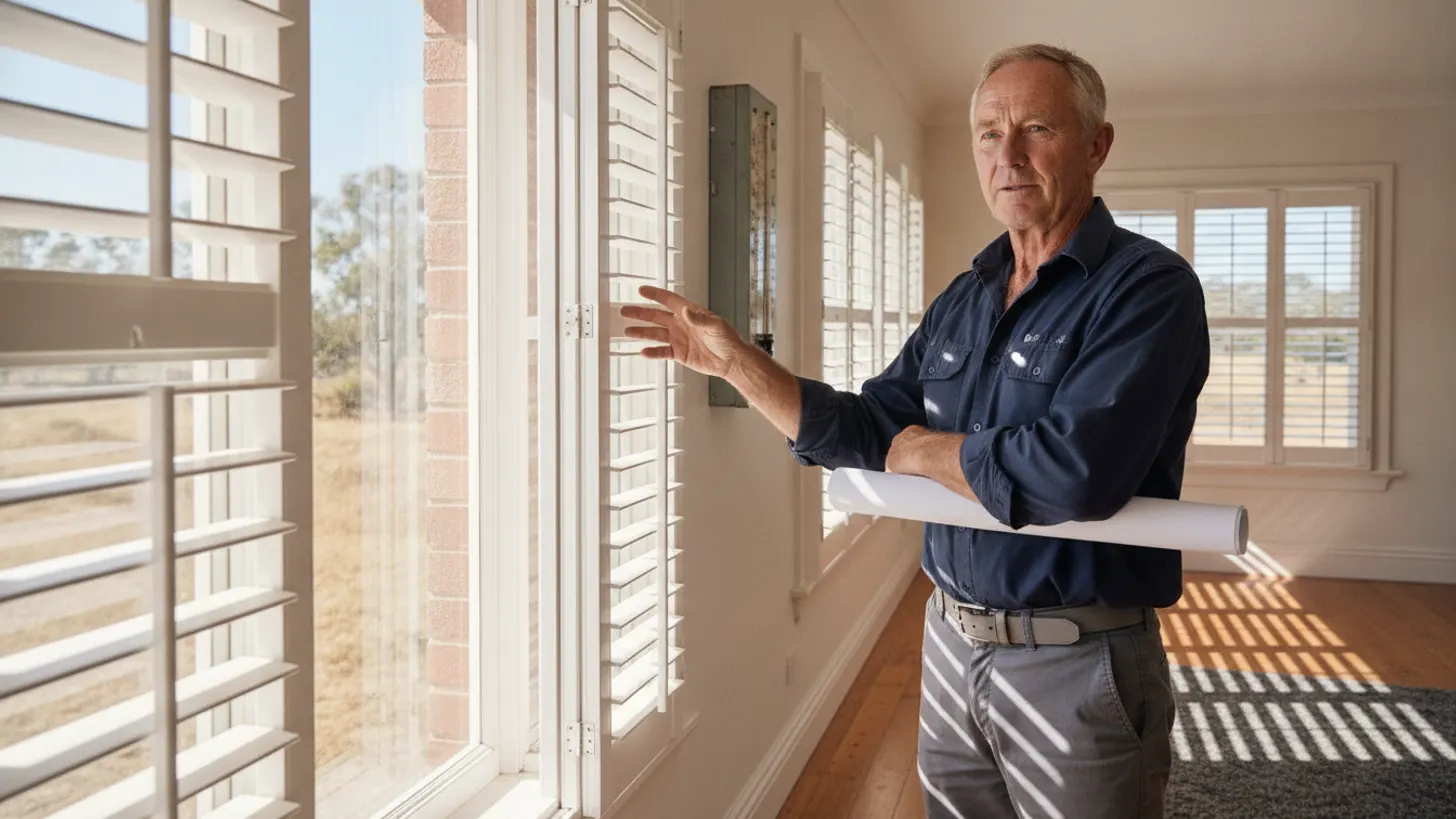 Plantation shutters energy efficiency Australia: NSW heat guide, LuxeShutters