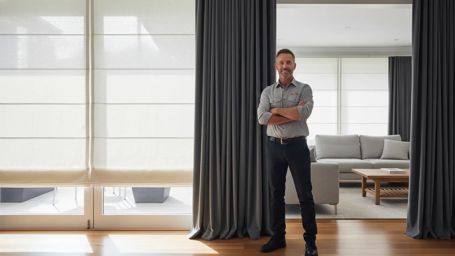 Roman blinds vs curtains Australia: which suits your living room? — LuxeShutters