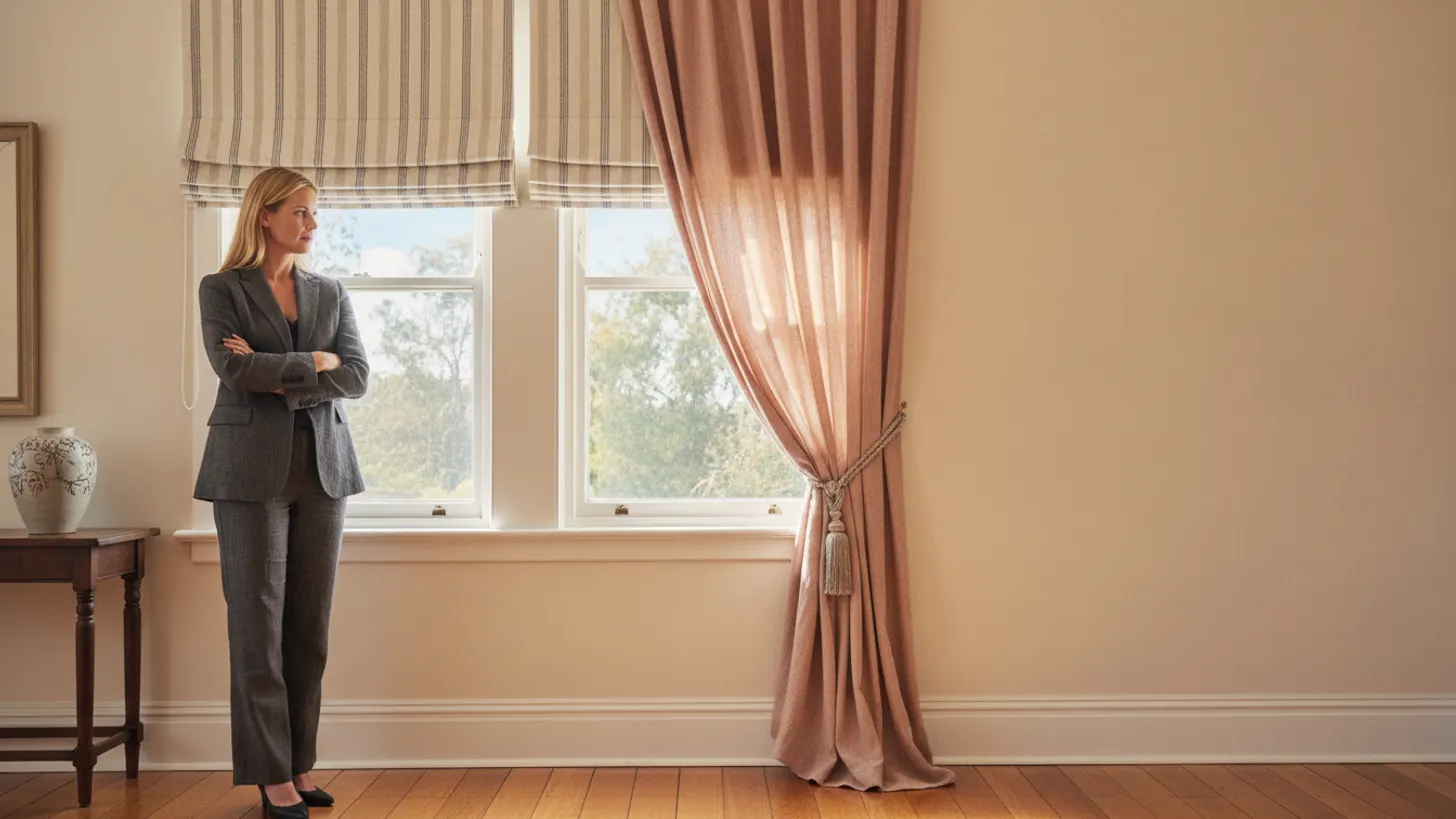 Roman blinds vs curtains Australia: which wins for NSW homes?, LuxeShutters
